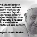Nossa homenagem ao Papa Francisco!